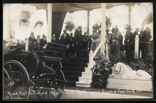 AK Salford, Royal Visit 1913, The King and Queen at Peel Park