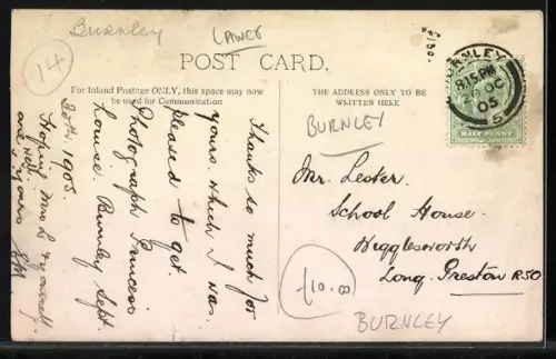 AK Burnley, Visit of H.R.H. Princess Louise 1905