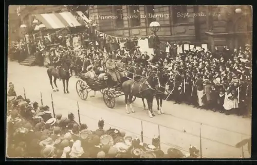 AK Burnley, Visit of Princess Louise to Burnley 1905