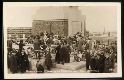 AK Blackpool, New War Memorial Nov. 11th 1923