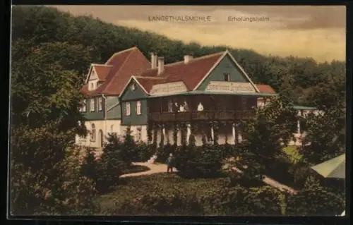 AK Langethalsmühle, Blick zum Erholungsheim