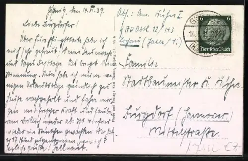 AK Gössnitz i. Thür., Rathaus