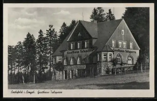 AK Carlsfeld i. Erzgeb., Gasthaus Talsperre