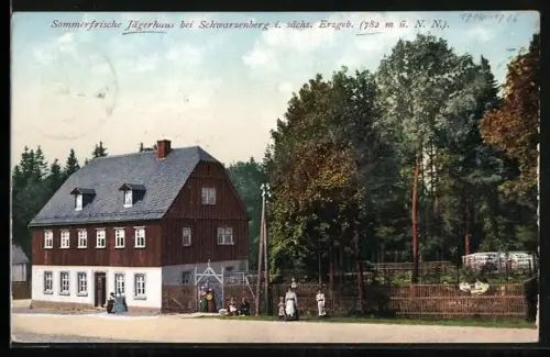 AK Schwarzenberg im sächs. Erzgeb., Gasthof Jägerhaus