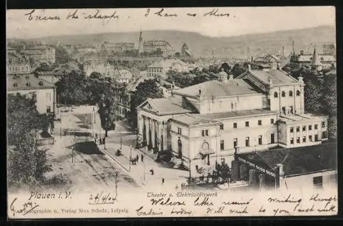 AK Plauen i. V., Theater, Elektricitätswerk
