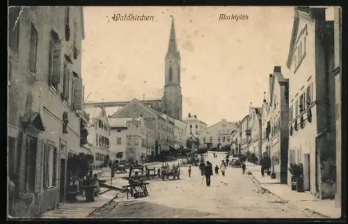 AK Waldkirchen / Niederbayern, Marktplatz