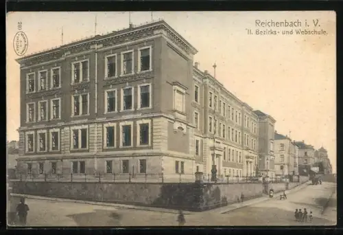 AK Reichenbach i. V., II. Bezirks- und Webschule