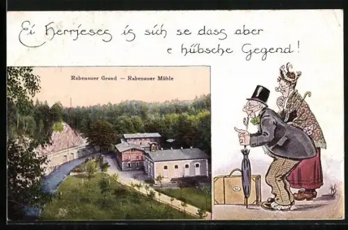 AK Rabenau, Rabenauer Grund, Rabenauer Mühle