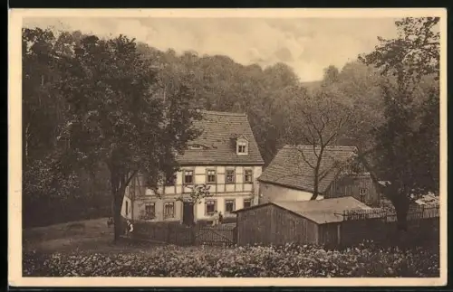 AK Gittersee / Kaitzbachtal, Gasthof Talschenke, Pächter Otto Klötzner