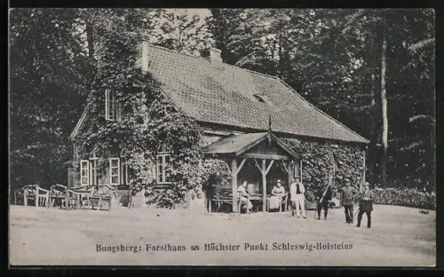 AK Bungsberg, Forsthaus, höchster Punkt Schleswig-Holsteins