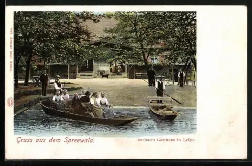 AK Leipe im Spreewald, Buchan`s Gasthaus