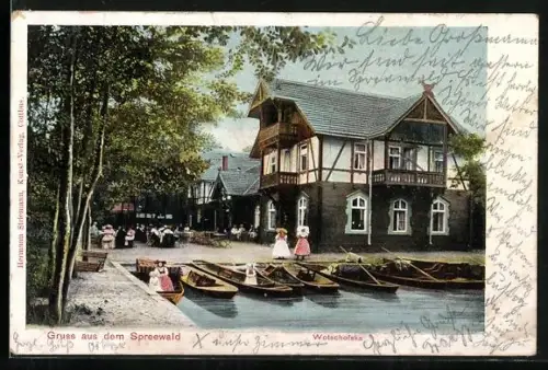 AK Wotschofska /Spreewald, Gasthof Wotschofska