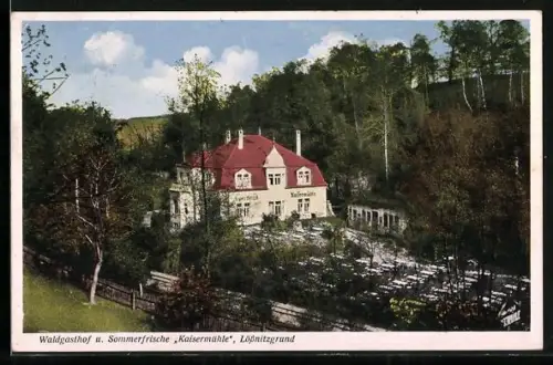 AK Lössnitzgrund /Dresden, Gasthof Kaisermühle