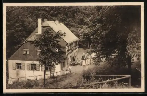 AK Ansprung i. Erzgeb., Gasthaus Hüttstattmühle