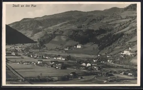 AK Stadl an der Mur, Gesamtansicht aus der Vogelschau