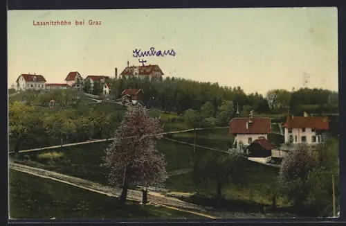 AK Lassnitzhöhe bei Graz, Ortsansicht mit Kurhaus