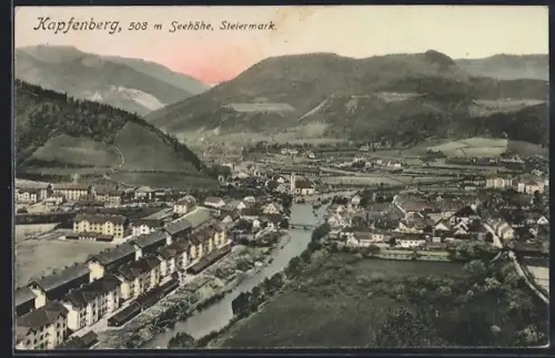 AK Kapfenberg, Blick auf den Ort