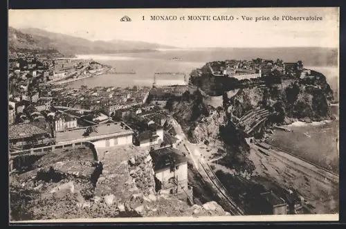 AK Monte-Carlo /Monaco, Vue prise de l`Observatoire