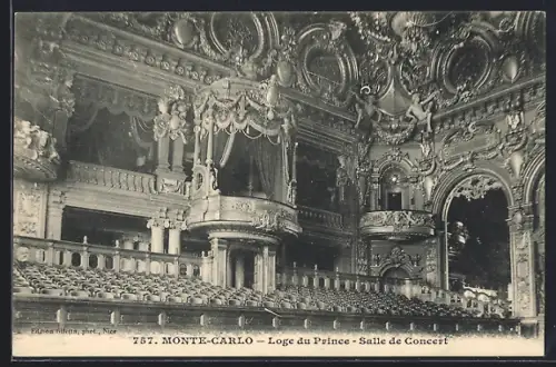 AK Monte-Carlo, Loge du Prince, Salle de Concert