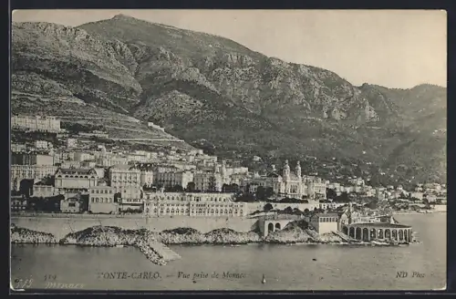 AK Monte-Carlo, Vue prise de Monaco