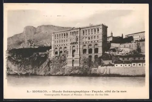 AK Monaco, Musée Océanographique, Facade, côté de la mer