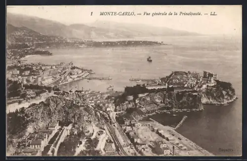 AK Monte-Carlo, Vue générale de la Principauté