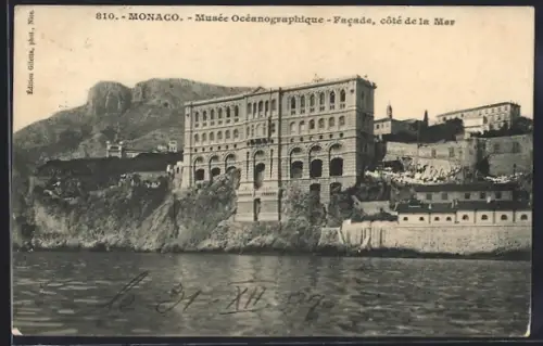 AK Monaco, Musée Océanographique, Facade, côté de la Mer