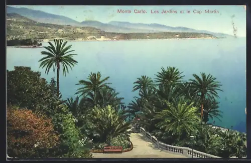 AK Monte Carlo, Les Jardins et le Cap Martin