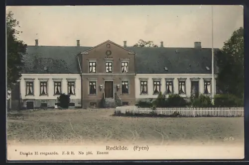 AK Rodkilde /Fyen, Gutshaus mit Anlage