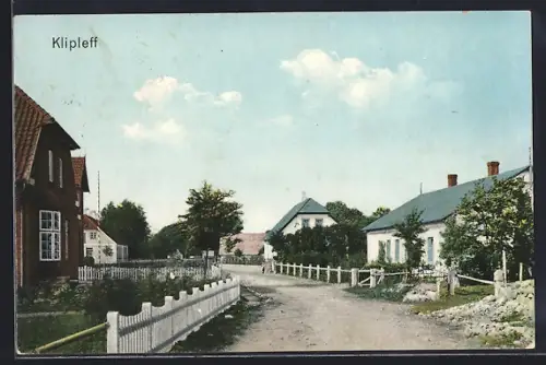 AK Klipleff, Strassenpartie mit Häusern