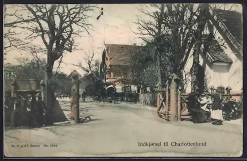 AK Charlottenlund, Indkjorsel til Charlottenlund