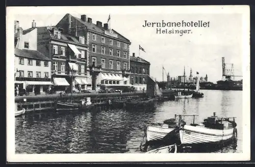 AK Helsingor, Blick zum Jernbanehotellet