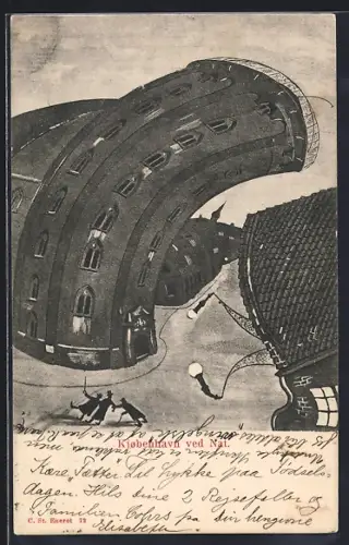 AK Kjöbenhavn, Kjöbenhavn ved Nat