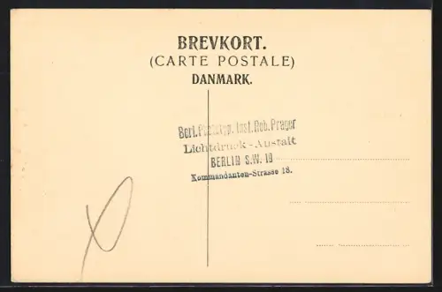 AK Rosenlund, Menschengruppe auf einer Terrasse