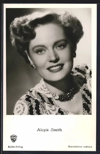 AK Alexis Smith lächelt, Portrait