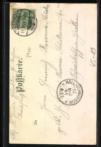 Lithographie Turner auf einem Weg, Anfänge der Deutschen Turnerei durch Guts-Muths 1793