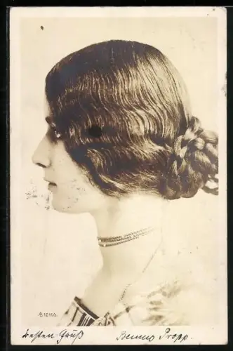 AK Tänzerin Cleode Mérode im Profil