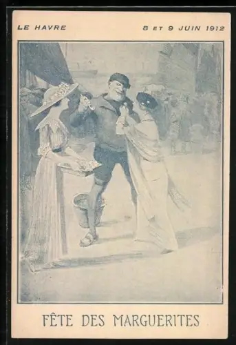 Künstler-AK Fête de Marguerites 1912