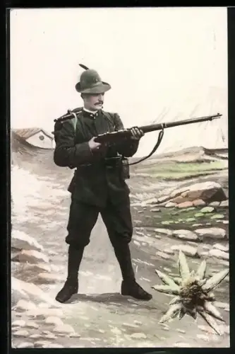 AK Italienischer Soldat der Infanterie in Uniform
