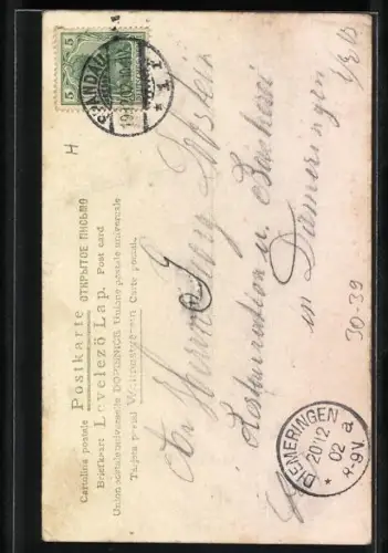 AK Fernsprecher des 6. Batt. Garde Fussartillerie Reg.