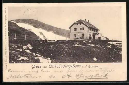 AK Raxalpe, Carl Ludwig-Haus, um 1900