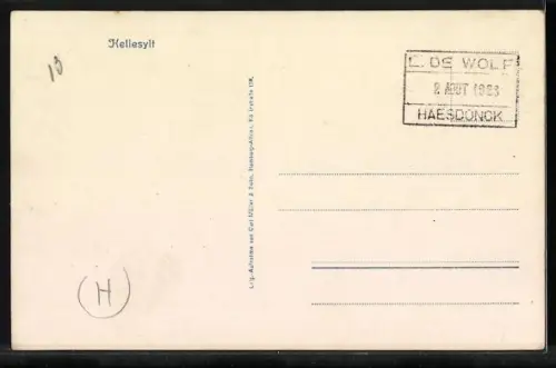 AK Hellesylt, Passagierschiff vor Anker