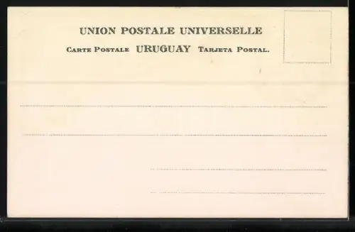 AK Uruguay, Wappen & versch. Briefmarken