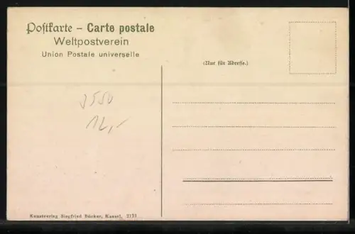 AK Hessische Trachten, Mädchen-Ringelreihen
