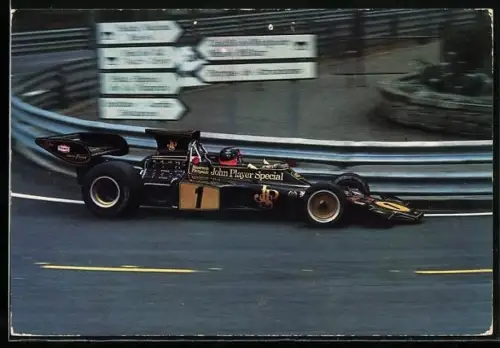 AK Autorennen, Lotus-Rennwagen auf der Strecke