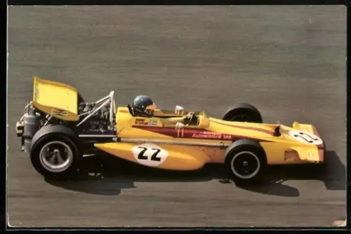 AK Formel-1 Rennfahrer Rony Peterson in seinem Auto