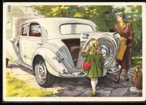 AK Auto der Marke Mercedes-Benz vom Typ 170V oder 170D