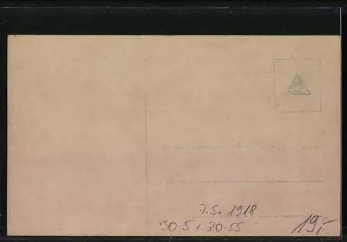 AK Bukarest, Die Unterzeichnung des Friedens von Bukarest am 7.5.1918