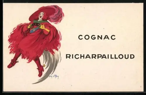AK Reklame für Cognac Richarpailloud