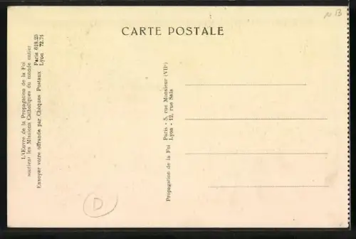 AK Missionaire catholique soignant des Lepreux